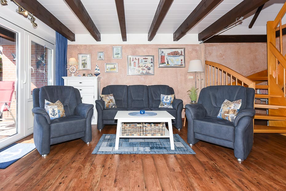 Ferienhaus „Kleine Möwe“ - Wohnzimmer