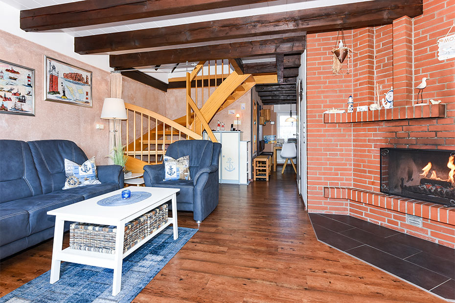 Ferienhaus „Kleine Möwe“ - Wohnzimmer