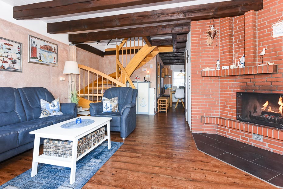 Ferienhaus „Kleine Möwe“ - Wohnzimmer
