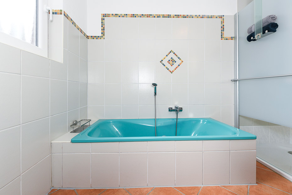 Ferienhaus „Moorgeist“ - Badezimmer im Erdgeschoss