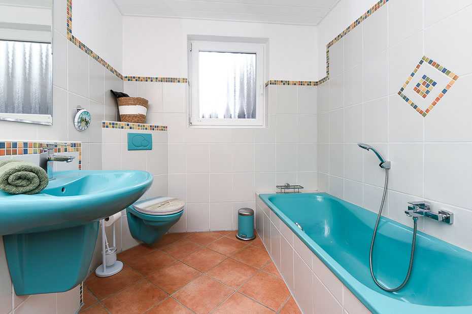 Ferienhaus „Moorgeist“ - Badezimmer im Erdgeschoss