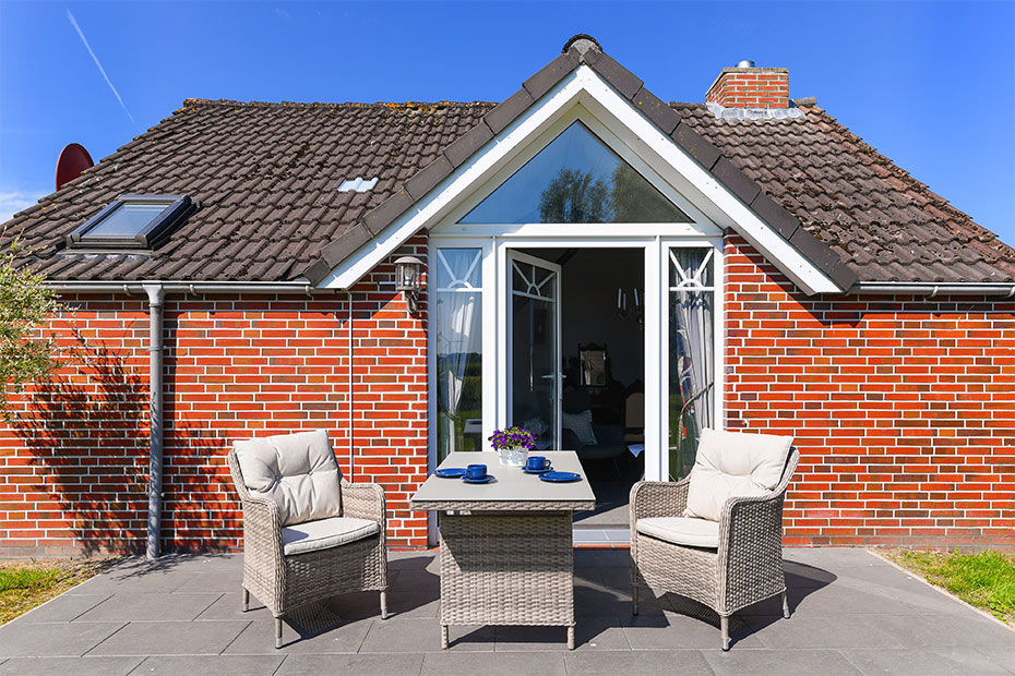 Ferienhaus „Nordseekate“ - Terrasse