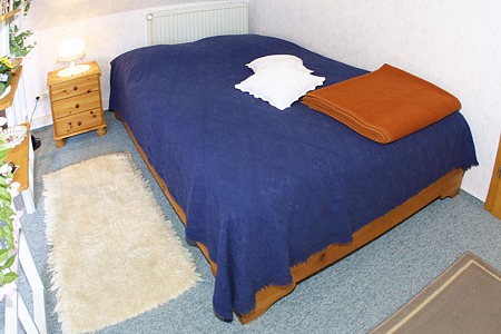 Ferienwohnung „Riegstra“ - Wohnzimmer mit abgeteiltem Schlafbereich