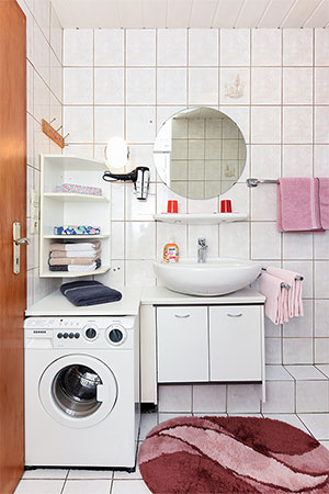 Ferienwohnung klein - Badezimmer