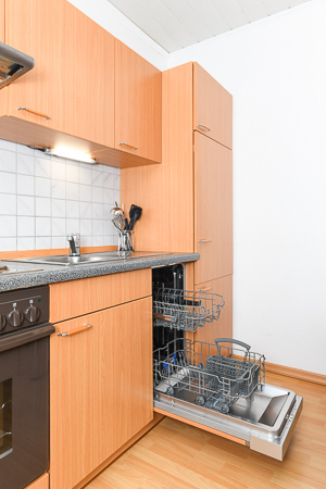 Ferienwohnung I - Wohnzimmer mit integriertem Küchenbereich