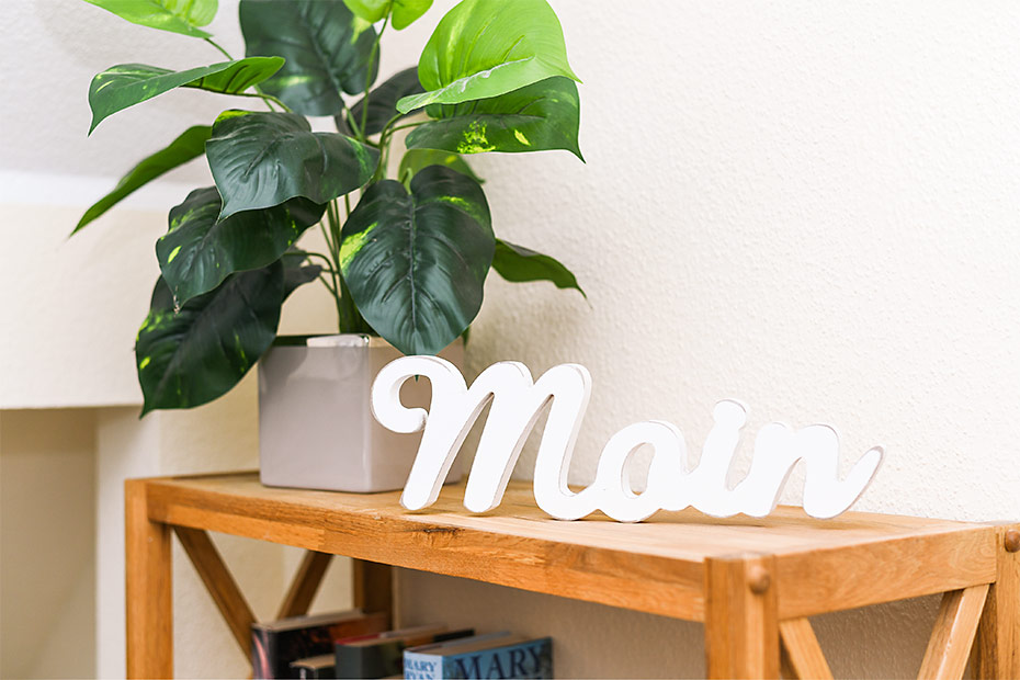 Ferienwohnung 3 - Wohnzimmer mit integriertem Küchenbereich