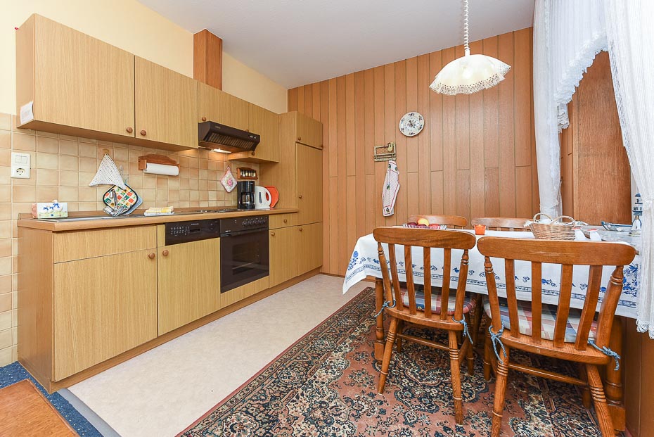 Ferienwohnung „Deichblick“ - Wohnraum mit integrierter Küche