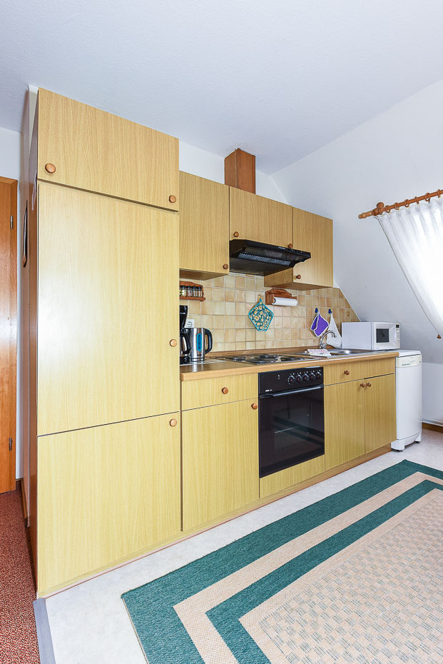 Ferienwohnung „Inselblick“ - Wohnraum mit integrierter Küche