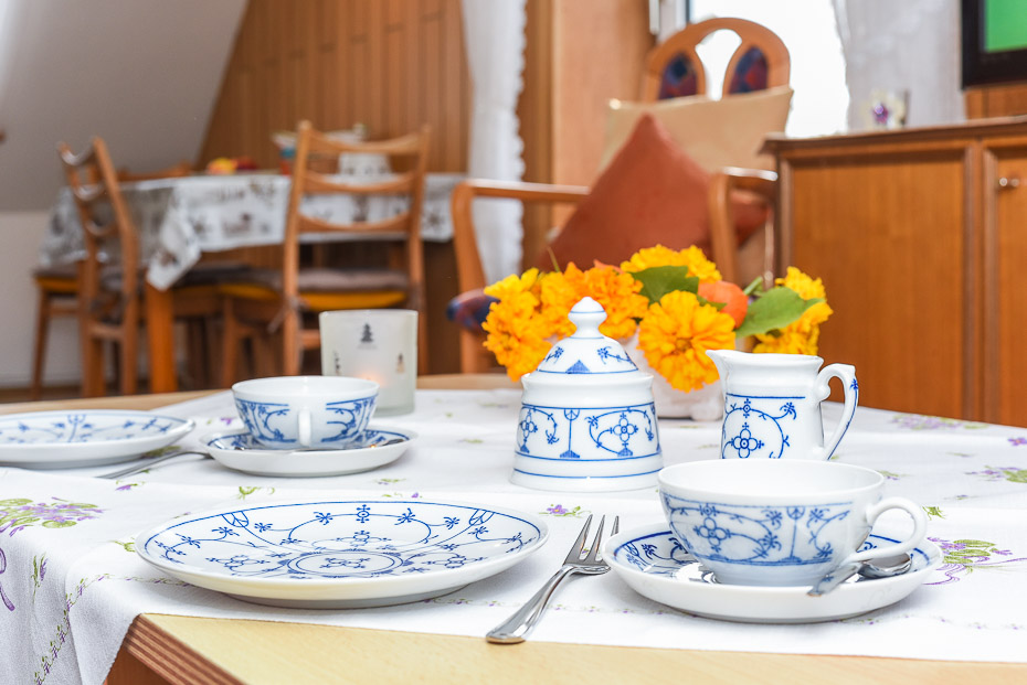 Ferienwohnung „Inselblick“ - Wohnraum mit integrierter Küche