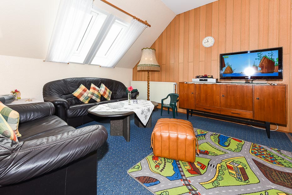 Ferienwohnung „Landblick“ - Wohnraum mit integrierter Küche