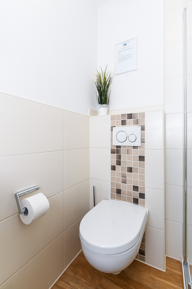 Ferienwohnung „Gänseblümchen“ - Badezimmer