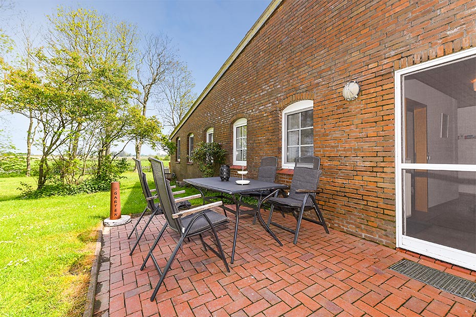 Ferienwohnung „Pfingstrose“ - Terrasse