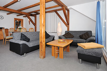 Ferienwohnung „Oben“ - Wohnzimmer