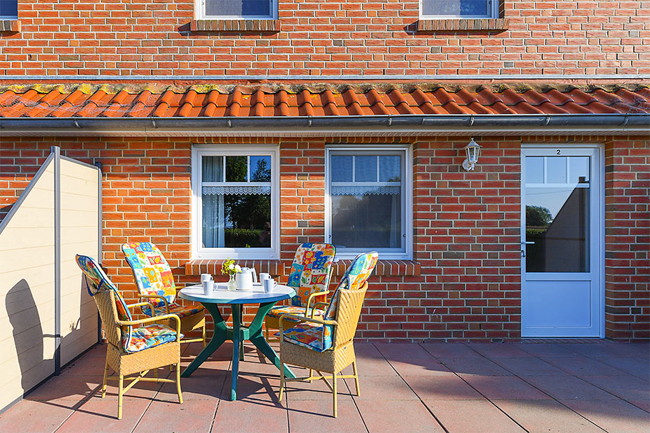 Ferienwohnung „Krabbe“ (Nr. 2) - Terrasse