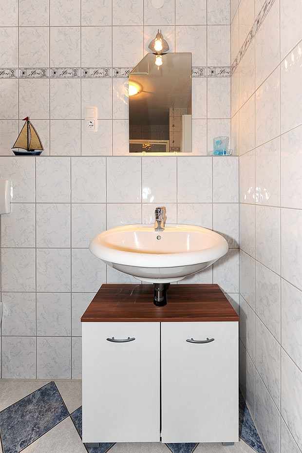 Ferienwohnung „Krabbe“ (Nr. 2) - Badezimmer