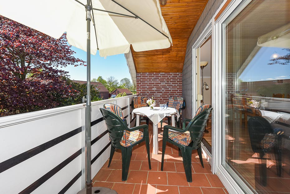 Ferienwohnung „Leuchtturm“ (Nr. 7) - Loggia