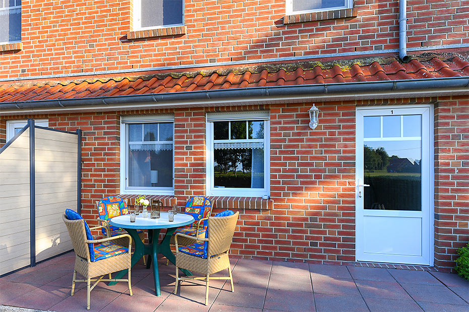 Ferienwohnung „Möwe“ (Nr. 1) - Terrasse