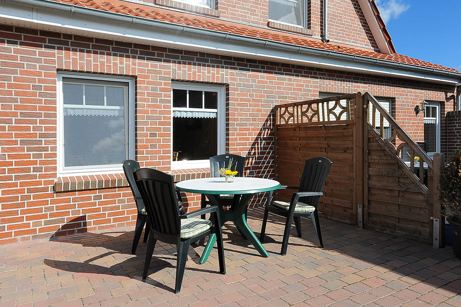 Ferienwohnung „Strandkorb“ (Nr. 5) - Terrasse