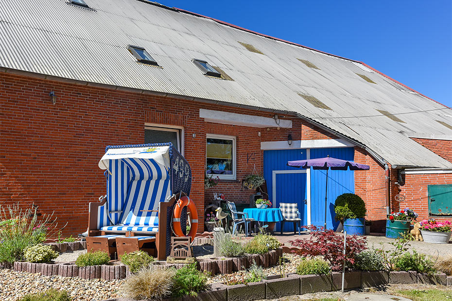 Ferienwohnung - Terrasse im Garten