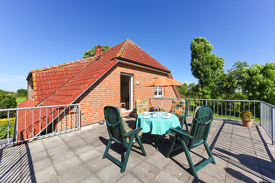 Ferienwohnung „Fresena“ - Dachterrasse