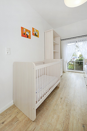 Ferienwohnung „An't Peerstall“ - Schlafzimmer 2/Kinderzimmer