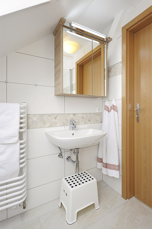 Ferienwohnung Erlenwohnung - Badezimmer