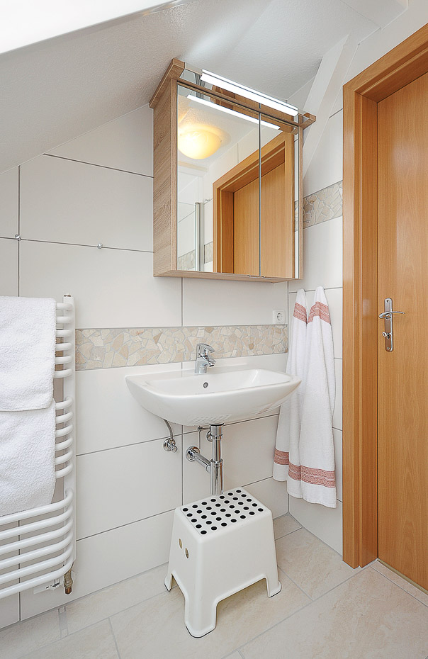 Ferienwohnung Erlenwohnung - Badezimmer