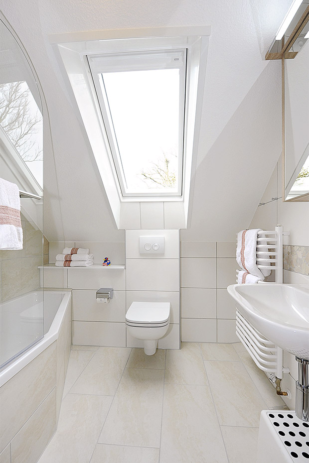 Ferienwohnung Erlenwohnung - Badezimmer