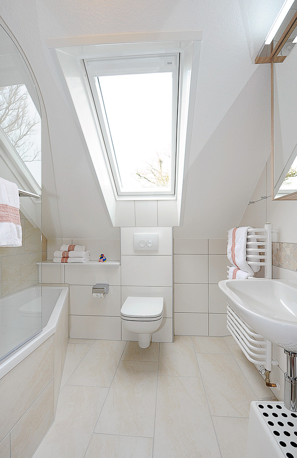 Ferienwohnung Erlenwohnung - Badezimmer