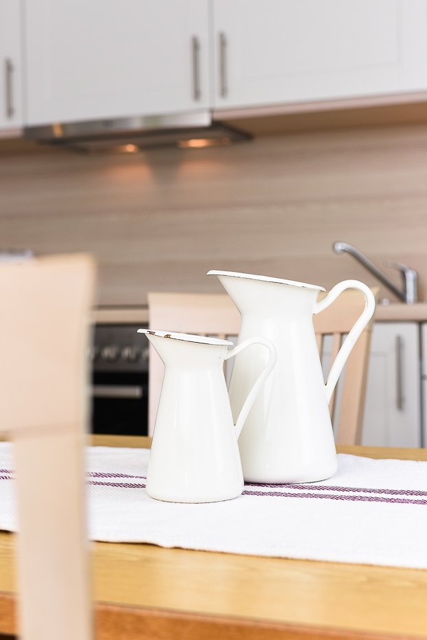 Ferienwohnung Erlenwohnung - Wohnzimmer mit integriertem Küchenbereich