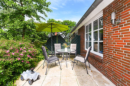 Ferienwohnung „Kuh“ - Terrasse
