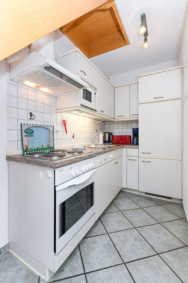 Ferienwohnung „Seestern“ - Wohnraum mit integrierter Küche