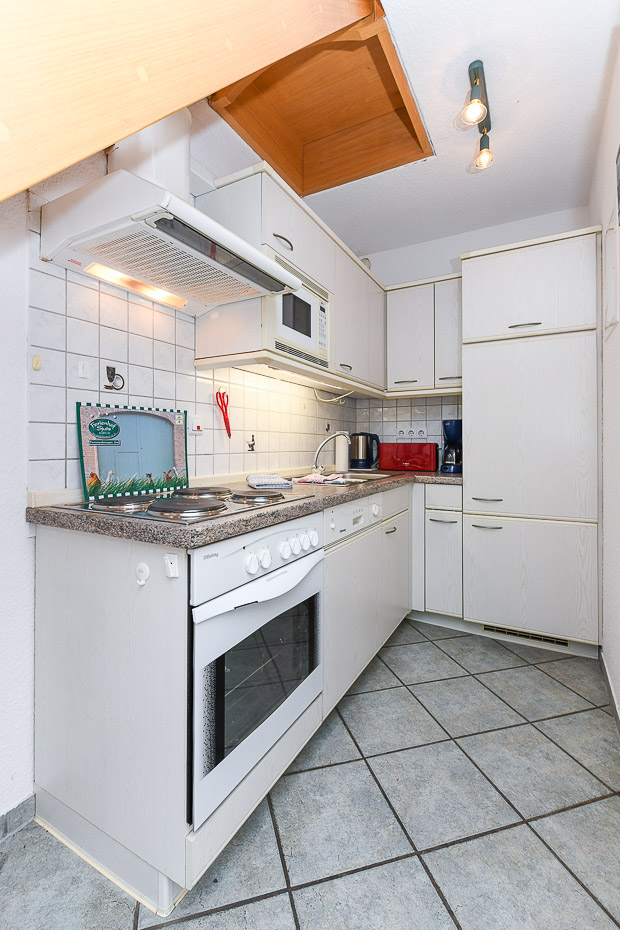 Ferienwohnung „Seestern“ - Wohnraum mit integrierter Küche