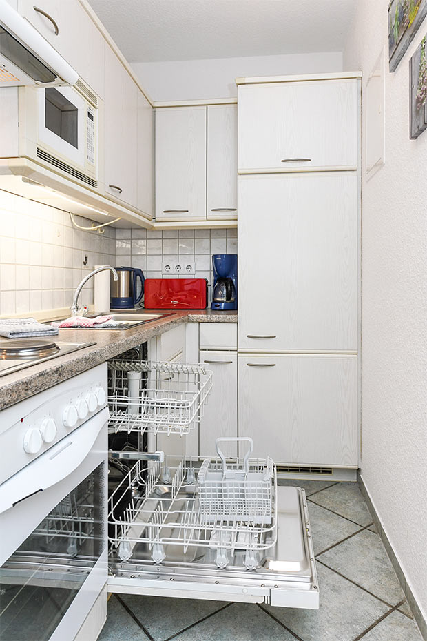 Ferienwohnung „Seestern“ - Wohnraum mit integrierter Küche