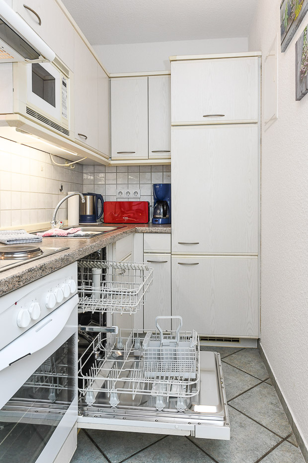 Ferienwohnung „Seestern“ - Wohnraum mit integrierter Küche