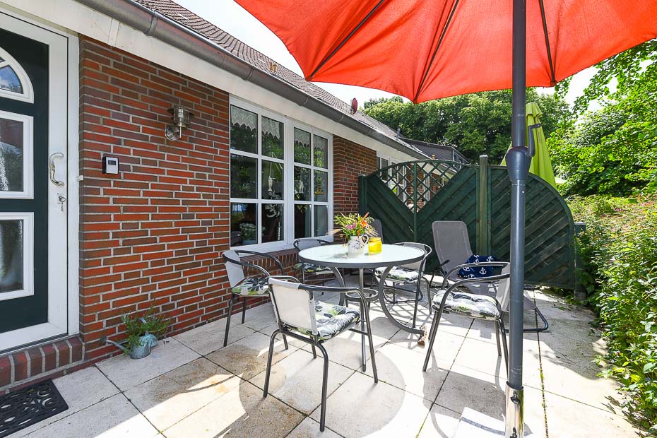 Ferienwohnung „Utkiek“ - Terrasse