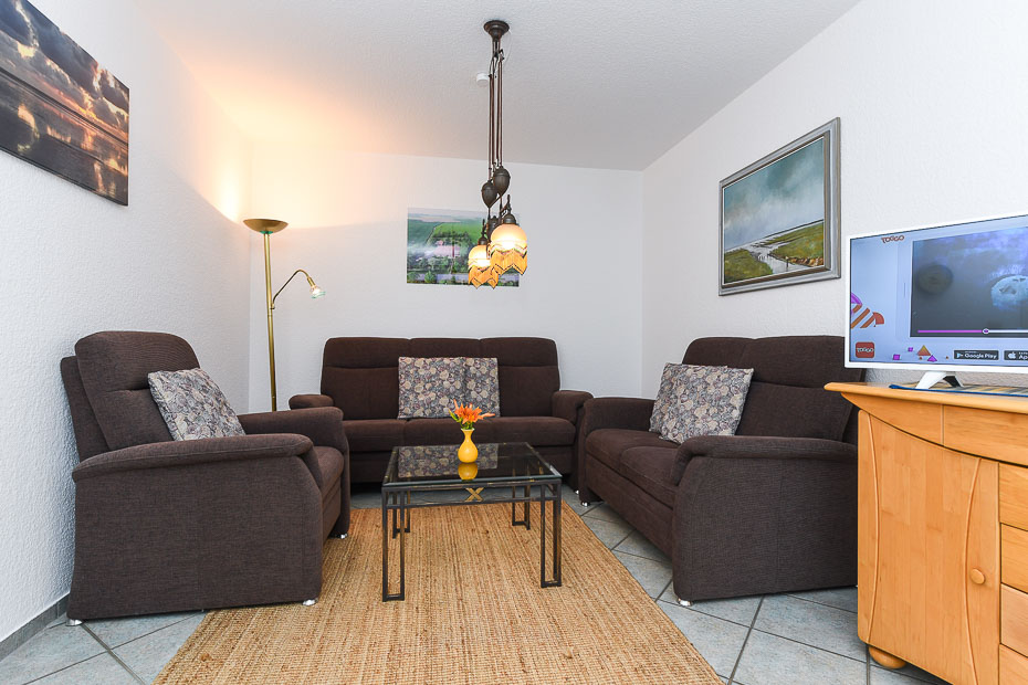 Ferienwohnung „Utkiek“ - Wohnzimmer