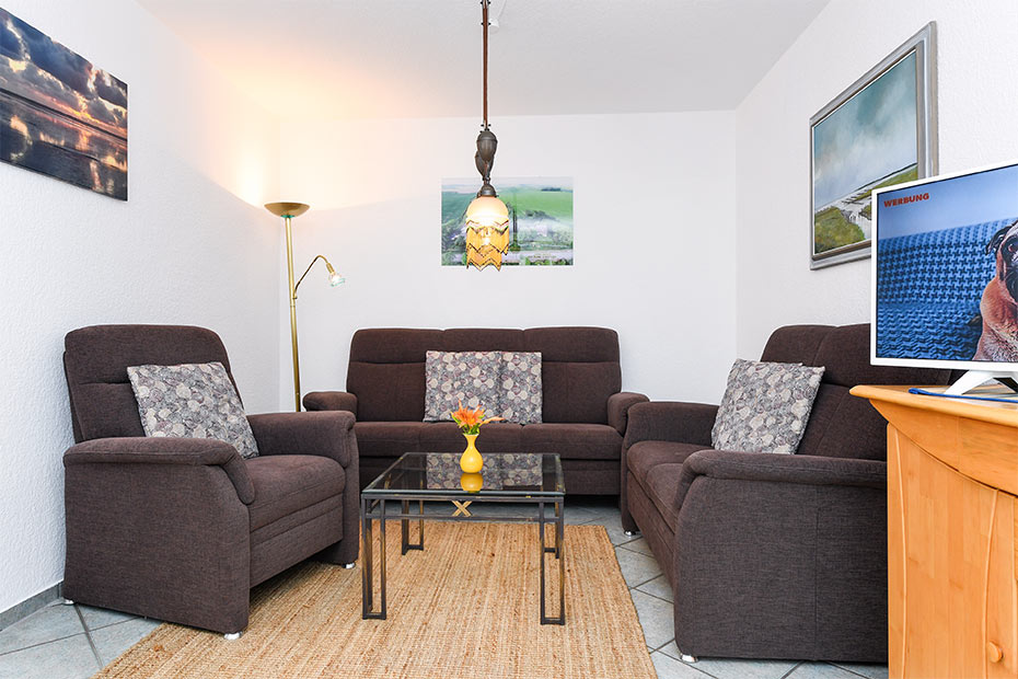 Ferienwohnung „Utkiek“ - Wohnzimmer