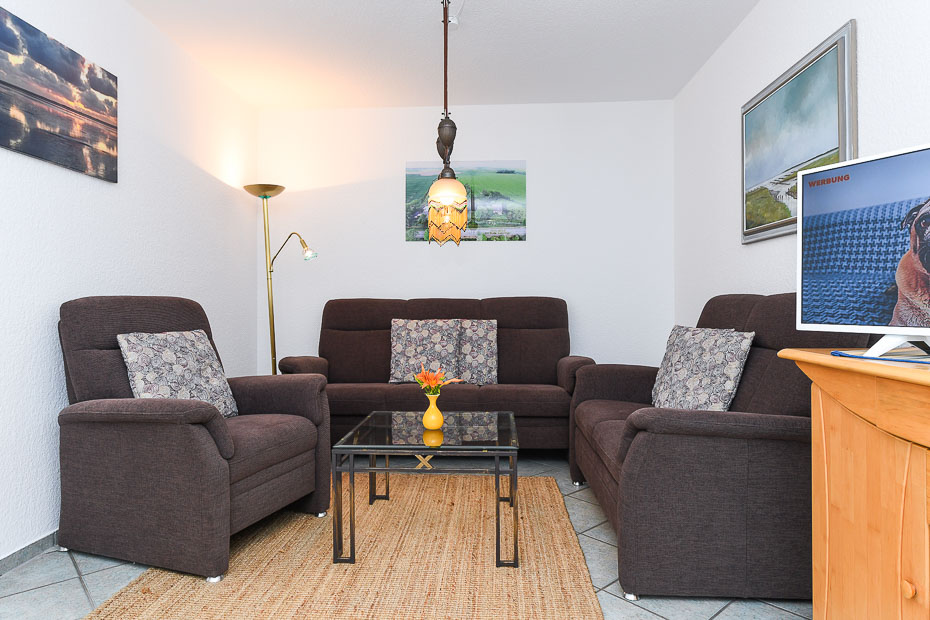 Ferienwohnung „Utkiek“ - Wohnzimmer