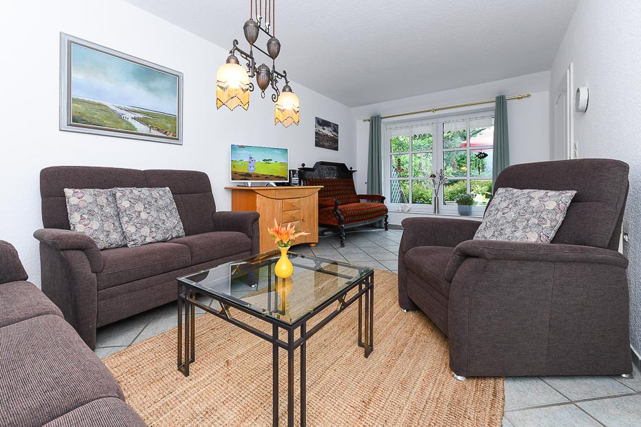 Ferienwohnung „Utkiek“ - Wohnzimmer