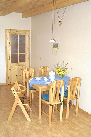 Ferienwohnung „Hafer“ - Wohnraum mit integrierter Küche