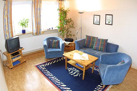 Ferienwohnung „Hafer“ - Wohnraum mit integrierter Küche