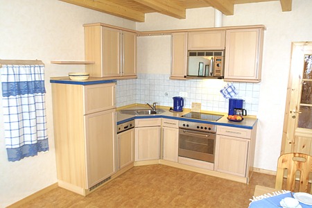 Ferienwohnung „Hafer“ - Wohnraum mit integrierter Küche