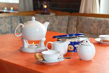 Ferienwohnung - Wohnzimmer mit integriertem Küchenbereich