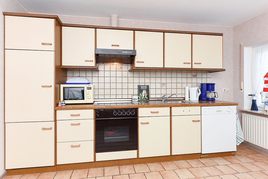 Ferienwohnung - Wohnzimmer mit integriertem Küchenbereich