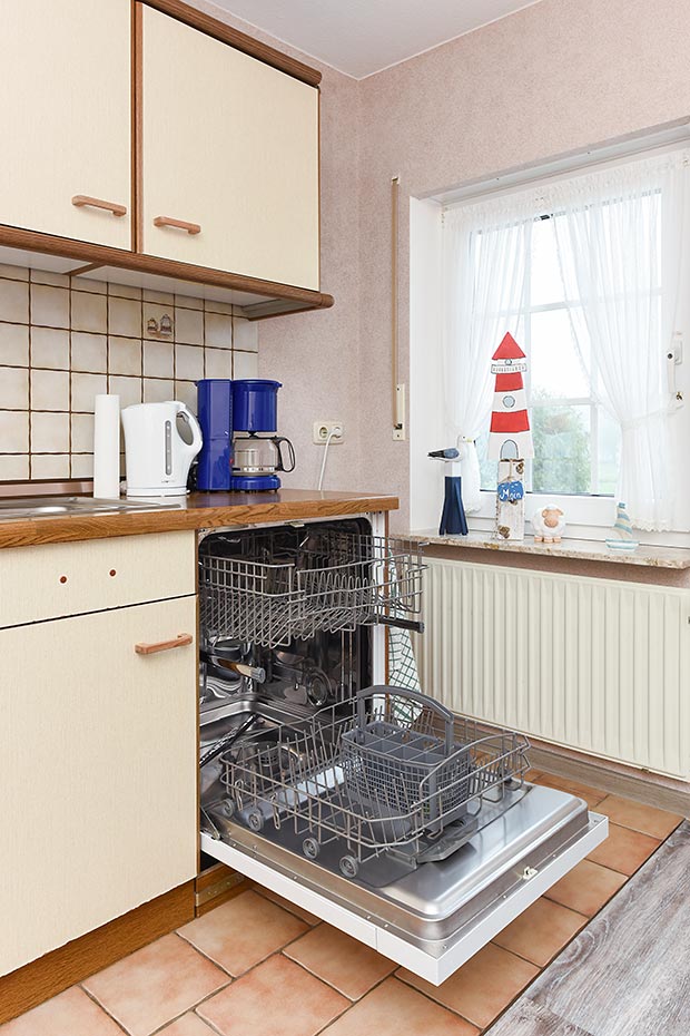 Ferienwohnung - Wohnzimmer mit integriertem Küchenbereich