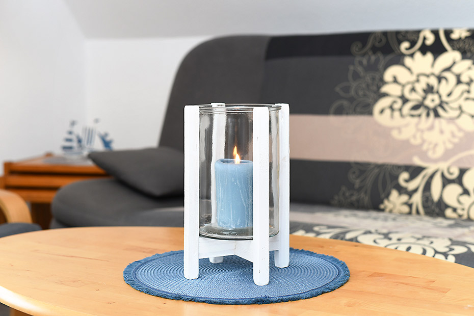 Ferienwohnung „Seepferdchen“ - Wohnraum mit integrierter Küche