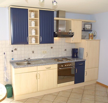 Ferienwohnung - Wohnzimmer mit integriertem Küchenbereich