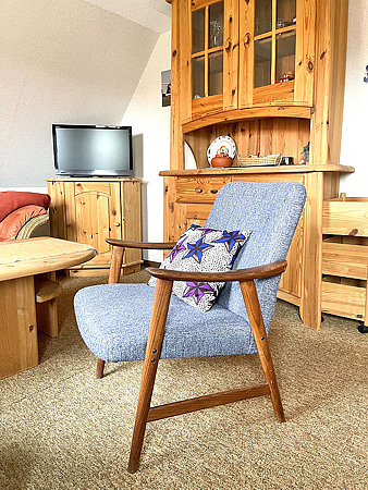 Ferienwohnung Efferz - Wohnzimmer mit integriertem Küchenbereich