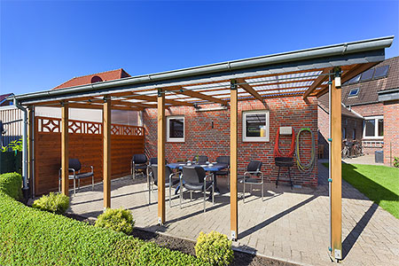 Ferienwohnung - Terrasse